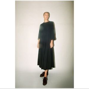 Black Crane Maxi Dress